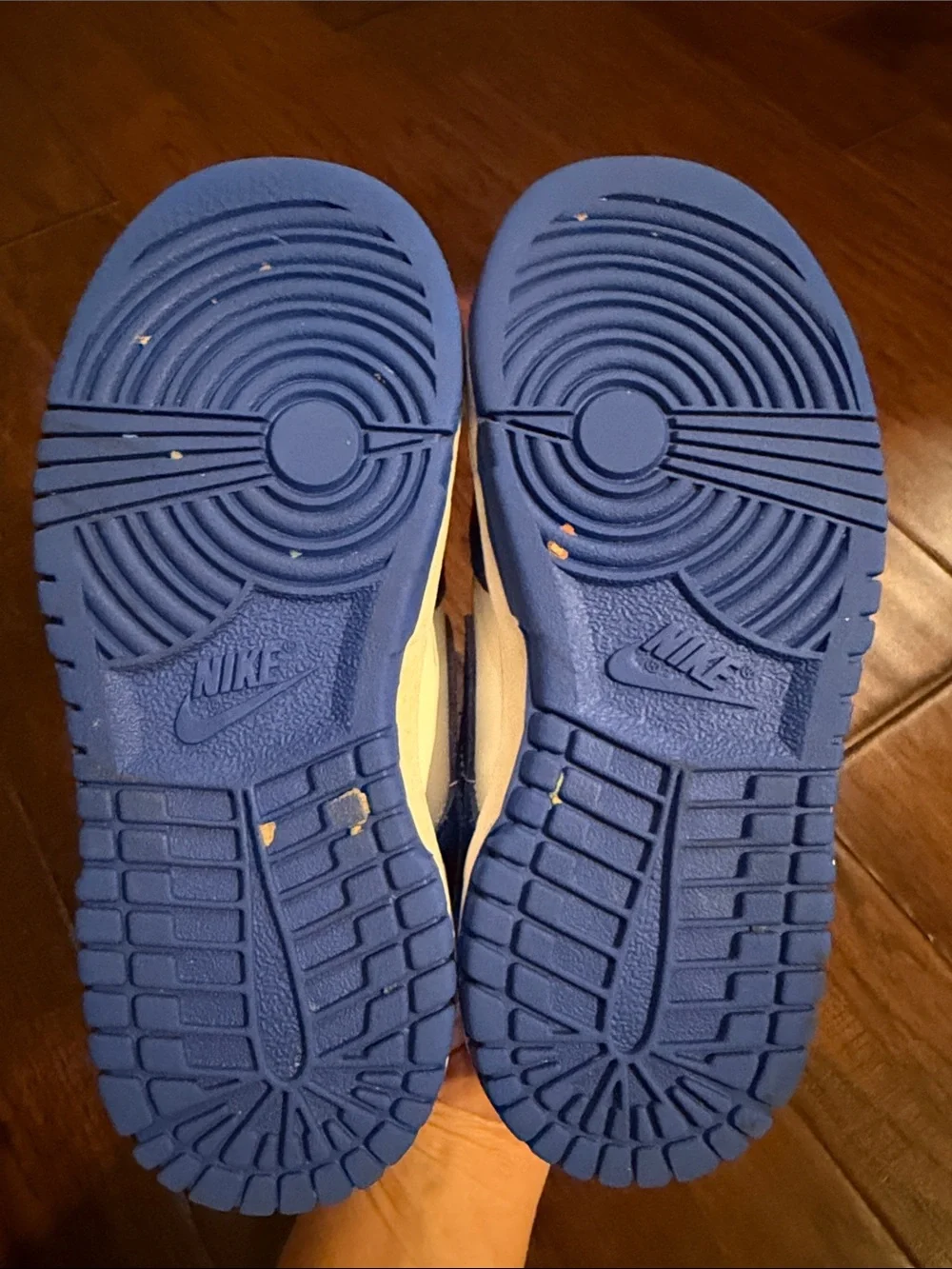 Nike Kids Blue and White Low-Top Sneakers